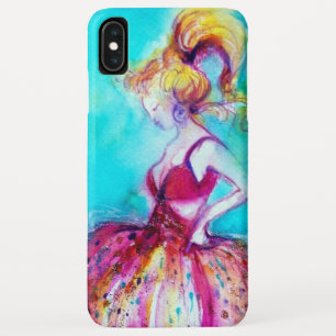 ピンクドレスの美しい iPhone XS MAXケース