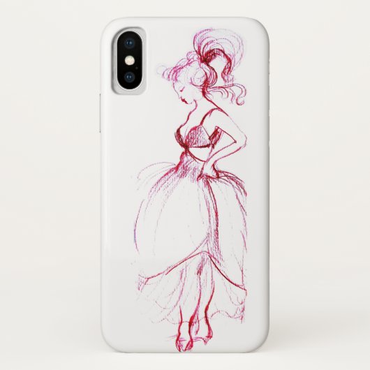 ピンクドレスの美しさ Case-Mate iPhoneケース (裏面)