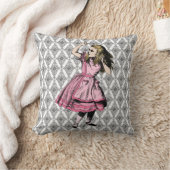 ピンクドレスアリス クッション (ブランケット)