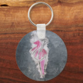 ピンクドレスキーチェーン キーホルダー (正面)