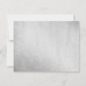 ピンクドレスシルバースウィート16パーティの招待状 招待状 (裏面)