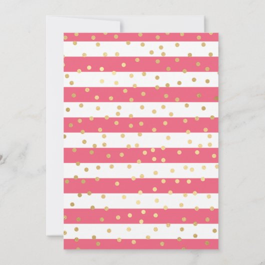 ピンクドレスダークスキンプリンセススウィート16 招待状 (裏面)