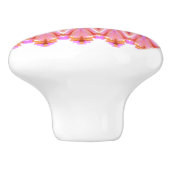 ピンクドロワパターン（の模様が）あるープル セラミックノブ (側面)