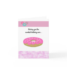 ピンクドーナッツスウィートテスト誕生日エバー