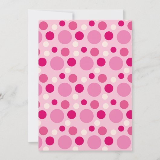 ピンクドーナッツベビーシャワー招待状 招待状 (裏面)