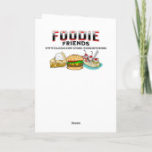 ピンクドーナツとコーヒーハッピーバースデー パーソナライズされた カード (裏面)