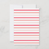 ピンクドーナツキッズバレンタインデー ノートカード (裏面)