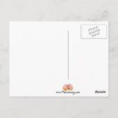 ピンクドーナツキャラクターの郵便はがきのタワー ポストカード (裏面)