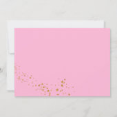 ピンクドーナツスウィートセカンドバースデー招待状 招待状 (裏面)