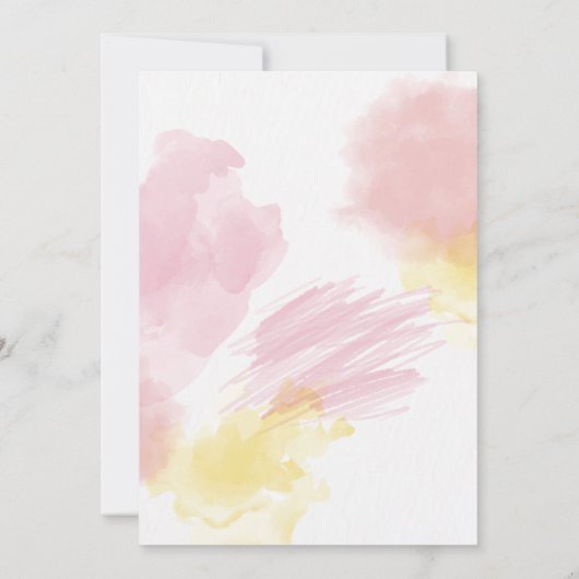 ピンクドーナツスウィートドーナツ2nd誕生日 招待状 (裏面)