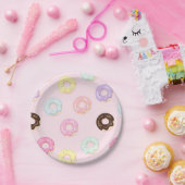 ピンクドーナツパーティープレート ペーパープレート (パーティー)