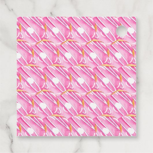 ピンクドーナツベーカリーデザートスモールビジネス フェイバータグ (裏面)