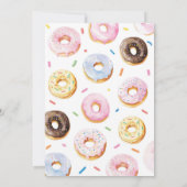 ピンクドーナツ女の子タイムカプセルノートメッセージカード サンキューカード (裏面)