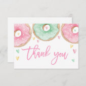 ピンクドーナツ感謝していよ ノートカード (正面/裏面)