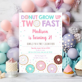 ピンクドーナツ第2誕生日 招待状
