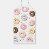 ピンクドーナツ誕生日パーティーありがとうラベル ギフトタグ (裏面)