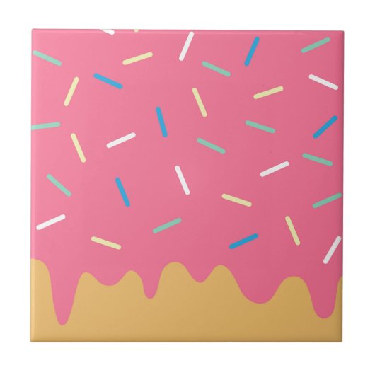 ピンクドーナツ タイル (正面)