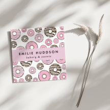 ピンクドーナツ、ホワイトドーナツ、ケーキショップ、ペストリーショップ