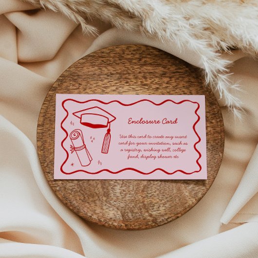 ピンクドールエンクロージャカードカスタム挿入グラード エンクロージャーカード