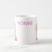 ピンクドールガール誕生日 コーヒーマグカップ (中央)