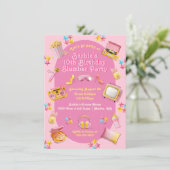 ピンクドールトイズスランバースリープバーバースデーパーティー 招待状 (スタンド正面)