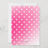 ピンクドール招待状/バチェロレッテ招待状 招待状 (裏面)