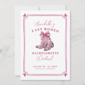ピンクナッシュバッシュ最後のロデオバチェロレッテ 招待状 (正面)