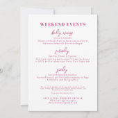 ピンクナッシュバッシュ最後のロデオバチェロレッテ 招待状 (裏面)