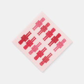 ピンクナッツクラッカーカクテルナプキン スタンダードカクテルナプキン (角)