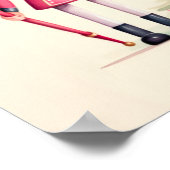 ピンクナツクラッカークリスマスアートプリント ポスター (角)