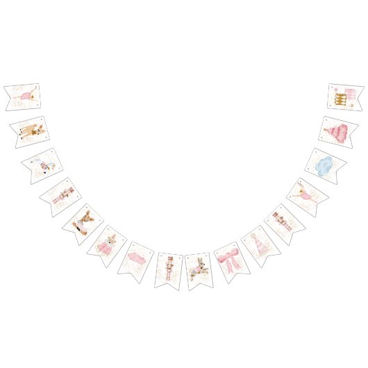 ピンクナツクラッカーバンティング バンティングフラッグ (全)