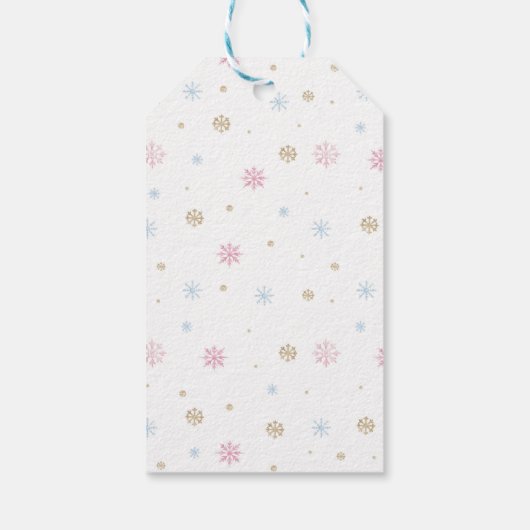 ピンクナツクラッカーフェアリー誕生日ありがとうギフトラベル ギフトタグ (裏面)