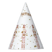 ピンクナツクラッカー冬の誕生日パーティーハット パーティーハット (正面)