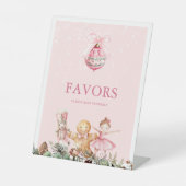 ピンクナツクラッカー誕生日パーティーの好意 台座サイン (正面)