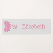 ピンクナマステオムロータスフラワーゼンヨガマット ヨガマット (裏面(横))