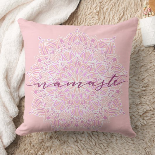 ピンクナマステ枕 クッション (ブランケット)