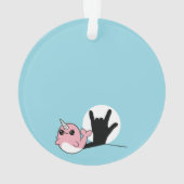 ピンクナルファルASL愛する – ろう文化デザイン オーナメント (裏面)