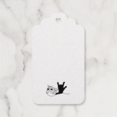 ピンクナルファルASL愛する – ろう文化デザイン ギフトタグ (裏面)