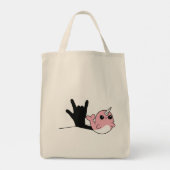 ピンクナルファルASL愛する – ろう文化デザイン トートバッグ (裏面)