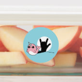 ピンクナルファルASL愛する – ろう文化デザイン ラベル (貼付)