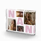 ピンクナンおばあちゃんの家族の写真コラージュ フォトブロック (右)