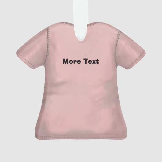 ピンクナースの医療用スクラップオーナメント、 オーナメント (裏面)