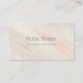 ピンクニュートラルトーンミニマリストQRコードプロフェッショナル 名刺 (正面)