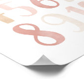 ピンクニュートラルナンバーズガール子供部屋デコール ポスター (角)