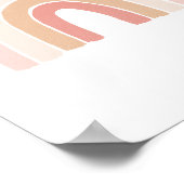 ピンクニュートラルレインボー子供部屋デコールポスター ポスター (角)