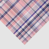 ピンクネイビーブルーホワイト名門私立校風のマドラスラプレイド 薄葉紙 (詳細)