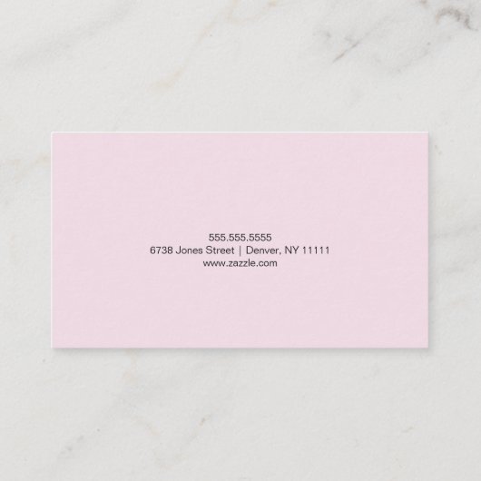 ピンクネイルアーティスト報酬ロイヤリティ名刺 名刺