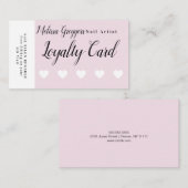 ピンクネイルアーティスト報酬ロイヤリティ名刺 名刺 (正面/裏面)