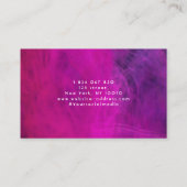 ピンクネオンクリーニングサービスパターン 名刺 (裏面)