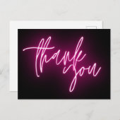 ピンクネオンサンキューサイントレンディー ポストカード (正面/裏面)